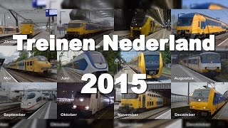 Treinen door Nederland in 2015 [upl. by Alaecim]