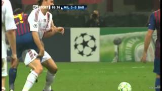 Mascherano Great Defending Against Ibrahimovic HD [upl. by Meluhs842]