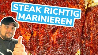 RINDERSTEAKS perfekt marinieren wie vom METZGER  SO GEHTS   Klaus grillt [upl. by Landon]