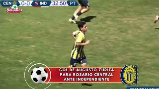 GOL DE AUGUSTO ZURITA PARA ROSARIO CENTRAL ANTE INDEPENDIENTE [upl. by Wasserman]