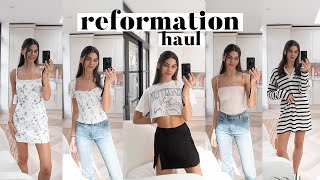 Reformation TRY ON haul  new in october 2022 [upl. by Nerat]