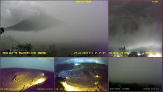 SEMERU live view volcano indonesia [upl. by Dnomde]