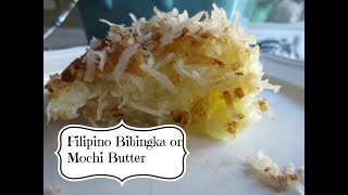 Filipino Recipe Butter Mochi or Filipino Bibingka [upl. by Ardnalac]