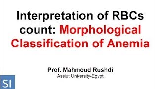 Morphological Classification of Anemia Arabic Lecture 2017 [upl. by Notxam]