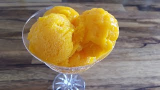 How to Make 3Ingredient Mango Sorbet  Mango Sorbet Recipe [upl. by Ramak]