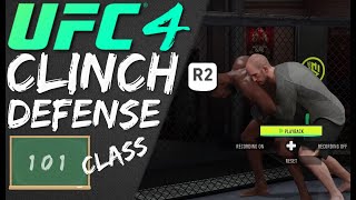 UFC 4  CLINCH DEFENSE Class  101 Basics PLAYSTATION Controls [upl. by Doughman]