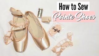 How to Sew Pointe Shoes  Suffolk Dance [upl. by Wilbert]