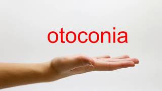 How to Pronounce otoconia  American English [upl. by Carilla842]