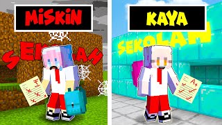 SEKOLAH MISKIN VS SEKOLAH KAYA di Minecraft ft BANGJBLOX [upl. by Anatol]