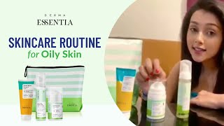 Skincare Routine for Oily Acne Prone Skin with Derma Essentia [upl. by Ardnait274]