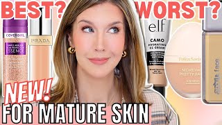 5 BEST amp WORST New Foundations for Mature Skin 2024  Foundation Roundup [upl. by Atterg928]