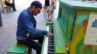 Homeless guy Plays Bohemian Rhapsody on the streets of Denver [upl. by Zamora]