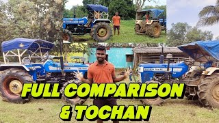 swarj 744 fe 4wd vs sonalika di745iii 4wd full comparison and tochan [upl. by Eudocia]