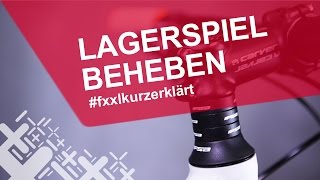 Lagerspiel am Fahrrad einstellen  fxxlkurzerklärt [upl. by Hussey139]