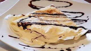 Chocolate Crepes with Vanilla Ice Cream Recipe  Marks Cuisine 35 [upl. by Ennelram]