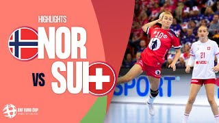 Norway vs Switzerland  HIGHLIGHTS  Round 2  Womens EHF EURO CUP 2024 [upl. by Lemon]