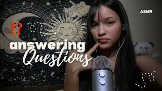 QampA ASMR answering your questions Sub✔ [upl. by Amaerd218]