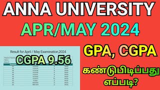 Anna University GPA amp CGPA Calculation  Engineering CGPA amp GPA  CGPA GPA Regulation 2021  r2021 [upl. by Anirbak]