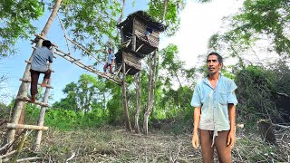 season2  7 days to finish making stairs and a house for shelter in the forest [upl. by Thielen]