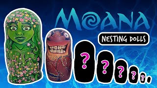 Opening a DISNEY MOANA Nesting Doll Set [upl. by Fradin]