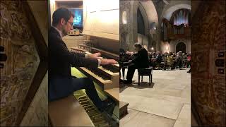 Thierry Escaich et Samuel Liégeon Final improvisé en duo piano et orgue [upl. by Noyes837]