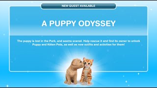 The Sims Freeplay  A Puppy Odyssey Görevi [upl. by Kraft]