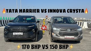 DRAG RACE HARRIER 2024 VS INNOVA CRYSTA🔥 Amazing Results👌🏽 [upl. by Kaleb]