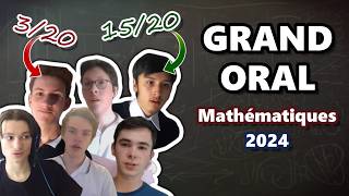 Je NOTE le GRAND ORAL de mes ABONNÉS  Mathématiques Bac 2024 [upl. by Nuawed551]