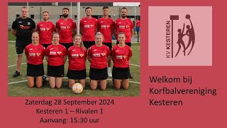 Korfbalwedstrijd Kesteren 1  Revalen 1 28092024 [upl. by Angeli]