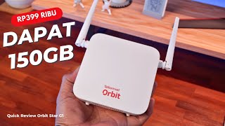 Modem Telkomsel Orbit Termurah Buat Di Rumah Review Orbit Star G1 [upl. by Jerad]