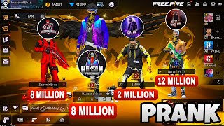 Satvik  Nitin free fire Decor bhai and Hakson Bhai 🔥 Angel Emote Prank 😂 Garena Free Fire Max [upl. by Aleciram]