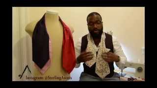 How to tie an Ascot Cravat  Sterling Ascots [upl. by Broadbent217]