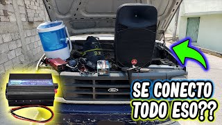 COMO INSTALAR UN INVERSOR O CONVERSOR DE CORRIENTE DE 12v A 110v 220 EN UN AUTO🚘FACIL Y PRACTICO [upl. by Zumstein]