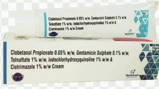 Clobetasol Propionate Gentamicin SulphateTolnaftate lodochlorhydroxyquinoline Clotrimazole Cream [upl. by Nednarb464]