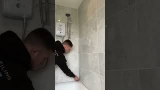 How is bathroom grouting done [upl. by Eilahtan531]