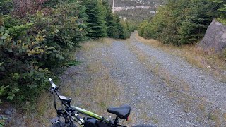 Ebiking in Newfoundland belike Steep downhill brakes dont fail me now [upl. by Culosio19]