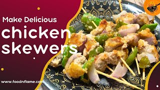 FlavorPacked Chicken Skewers Recipe By Food n Flame [upl. by Aniuqahs939]