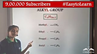 Alkyl group  Organic Chemistry  Class 10  CBSE  NCERT  ICSE [upl. by Danette]