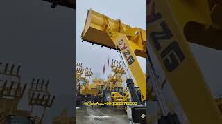 diesel engine big wheels construction wheel loader with 15 tons hopper loading weight wheelloader [upl. by Naejamron]