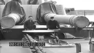 Admiral Stark etc USS South Dakota BB57 Scapa Flow 081943 full [upl. by Ridinger116]