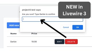 New in Livewire 3 Dialog with wireconfirm [upl. by Azriel]