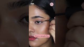 How to Apply Winged Eyeliner  Easy Eyeliner Tutorial  Eye Makeup 2023  Nykaa shorts [upl. by Tunnell]