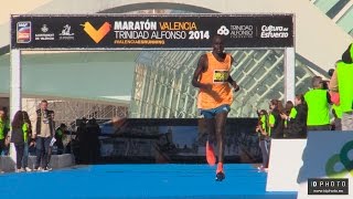 Maratón Valencia 2014 todas las llegadas y finishers  Valencia Marathon 2014 arrivals [upl. by Nylassej867]