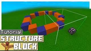 Minecraft Structure Block Tutorial  kopieren animieren und drehen so gehts [upl. by Mecke]