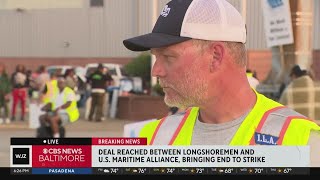 Port workers US Maritime Alliance agree to deal ending strike [upl. by Rolan]