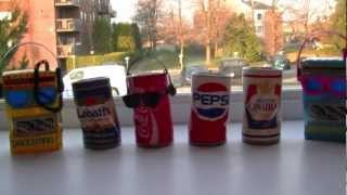 Canettes qui dansent  Dancing can Labatt Molson Pepsi Coke [upl. by Nahgaem689]