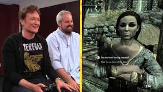 Conan the Armenian  Conan OBrien reviews quotSkyrimquot wearing an Armenian TShirt by Aratheratcom [upl. by Akihsar]