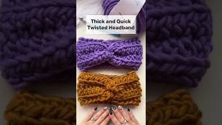 How to crochet a super easy twisted headband in less than 30 minutes crochet crochetrutorial [upl. by Morley]