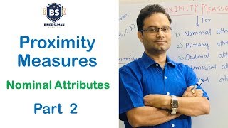 Proximity Measures  2  Nominal Attributes  Data Mining [upl. by Nosydam]