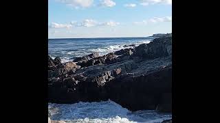 Marginal Way Ogunquit Maine mesmerizing wave splash relaxing 🌊🌊🌊 [upl. by Chloris]